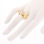 Bague jonc diamants 0.58 carat en or jaune