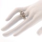 Bague diamants 0.21 carat en or blanc et platine
