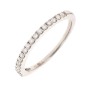 Alliance diamants 0.25 carat en or blanc