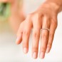 Alliance diamants 0.25 carat en or blanc