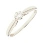Solitaire diamant 0.20 carat en or blanc