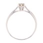 Solitaire diamant 0.20 carat en or blanc
