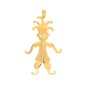 Pendentif clown diamants en or jaune