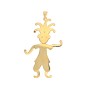 Pendentif clown diamants en or jaune