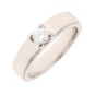 Solitaire 0.20 carat en or blanc
