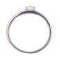 Solitaire 0.20 carat en or blanc