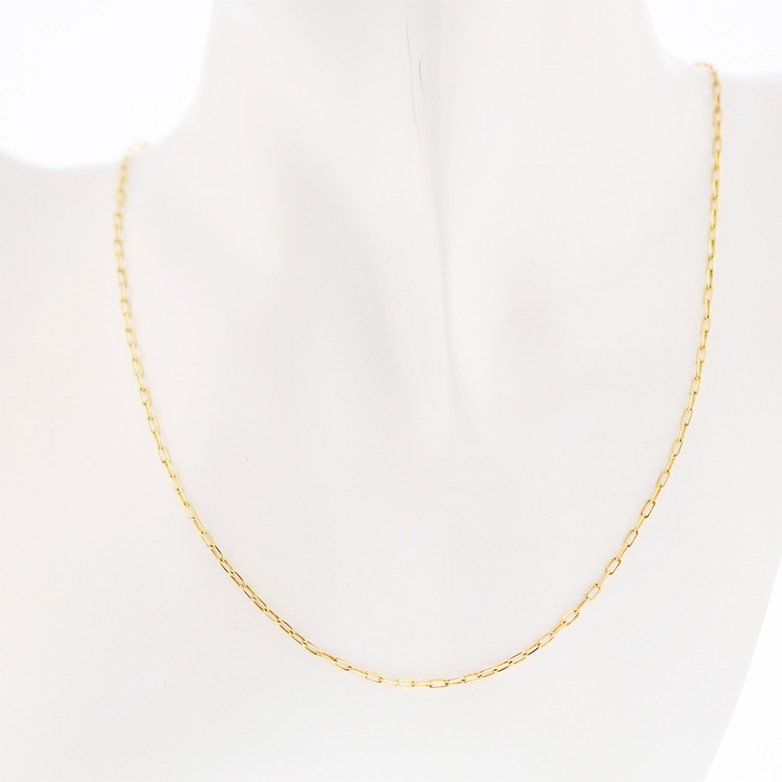 Collier maille forçat en or jaune 3.33g
