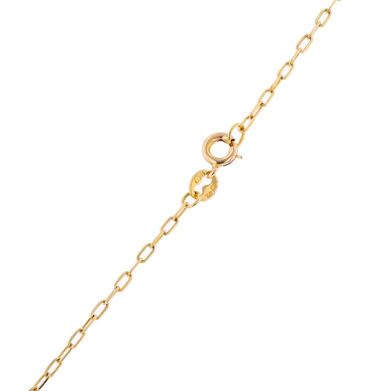 Collier maille forçat en or jaune 3.33g