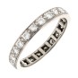 Alliance tour complet diamants 0.77 carat en or blanc