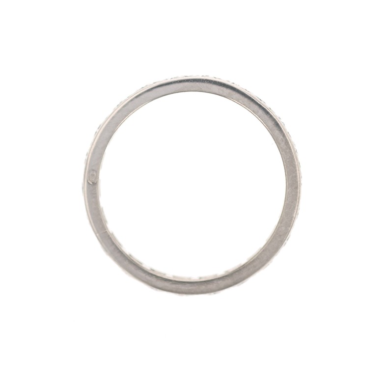 Alliance tour complet diamants 0.77 carat en or blanc