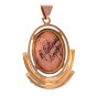 Pendentif émail de Limoges en or rose