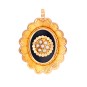 Pendentif onyx et perles en or jaune