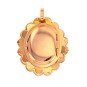 Pendentif onyx et perles en or jaune