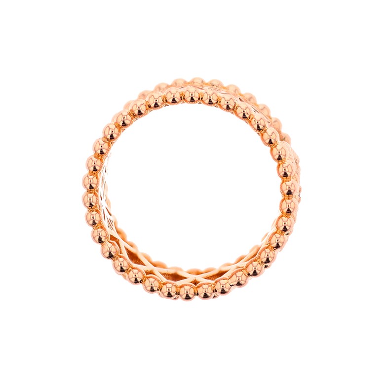 Bague signée JULIETTE PARIS diamants 0.08 carat en or rose