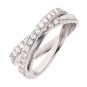 Bague diamants 0.54 carat en or blanc