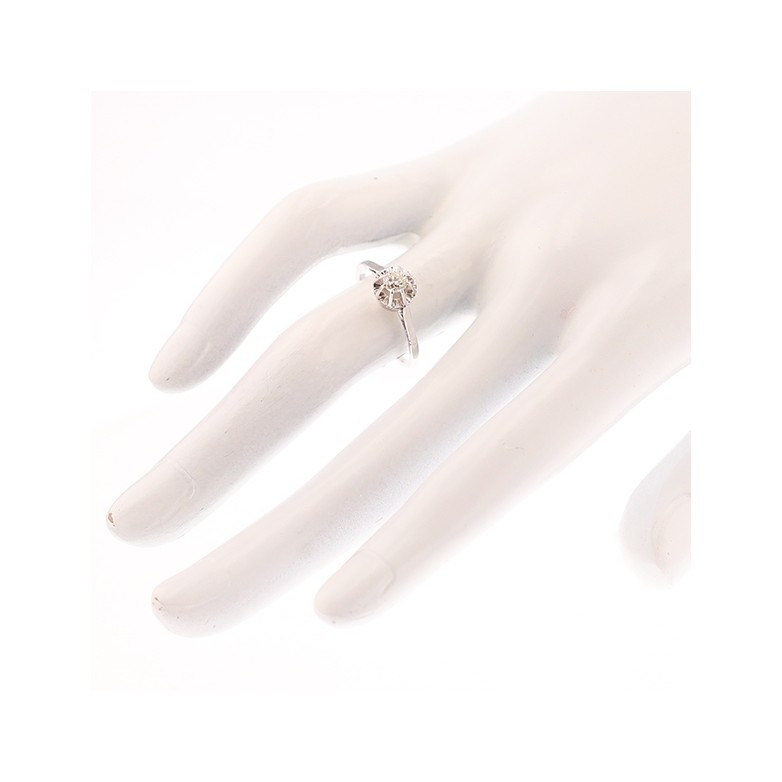 Solitaire diamant 0.25 carat en or blanc