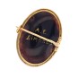 Broche émail de Limoges en or jaune