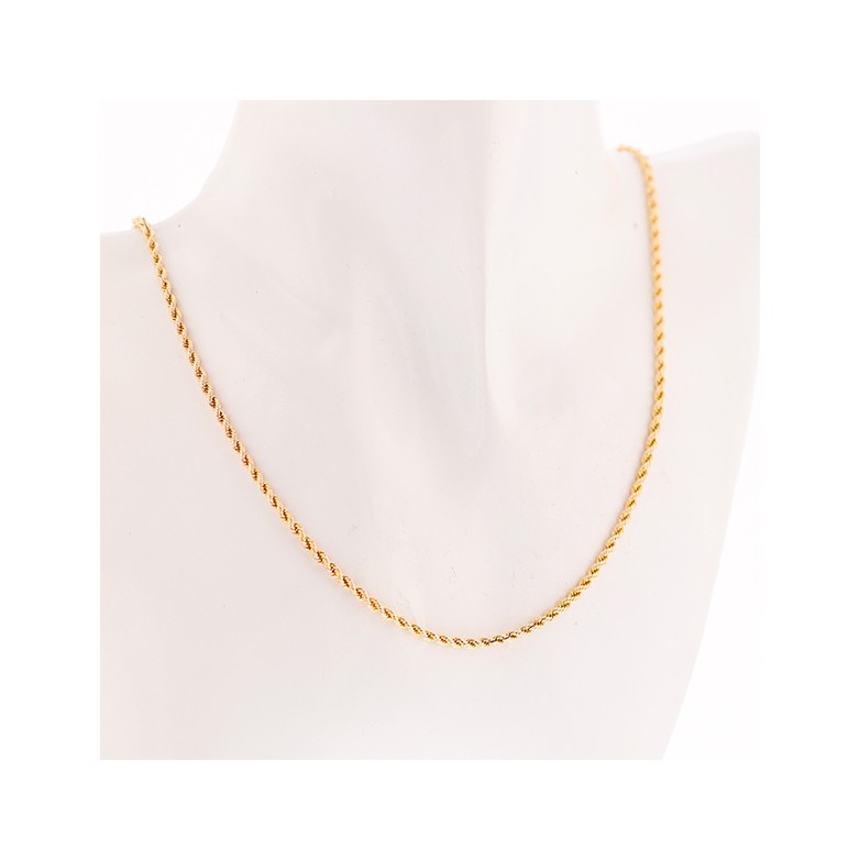 Chaîne maille corde en or jaune 17.51 g