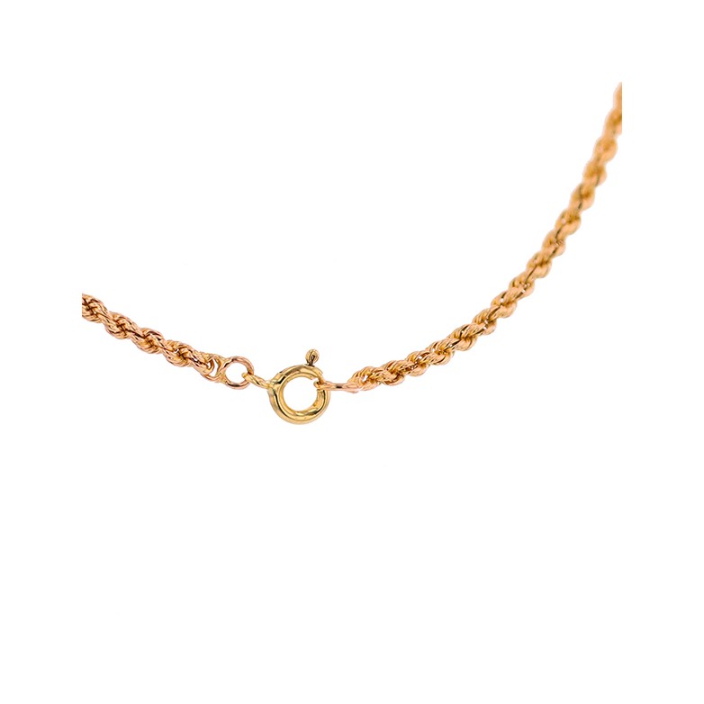 Chaîne maille corde en or jaune 17.51 g