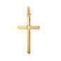 Croix diamant 0.13 carat en or jaune