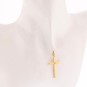 Croix diamant 0.13 carat en or jaune