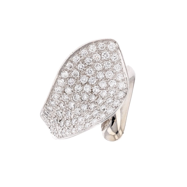 Bague diamants 1.11 carat en or blanc