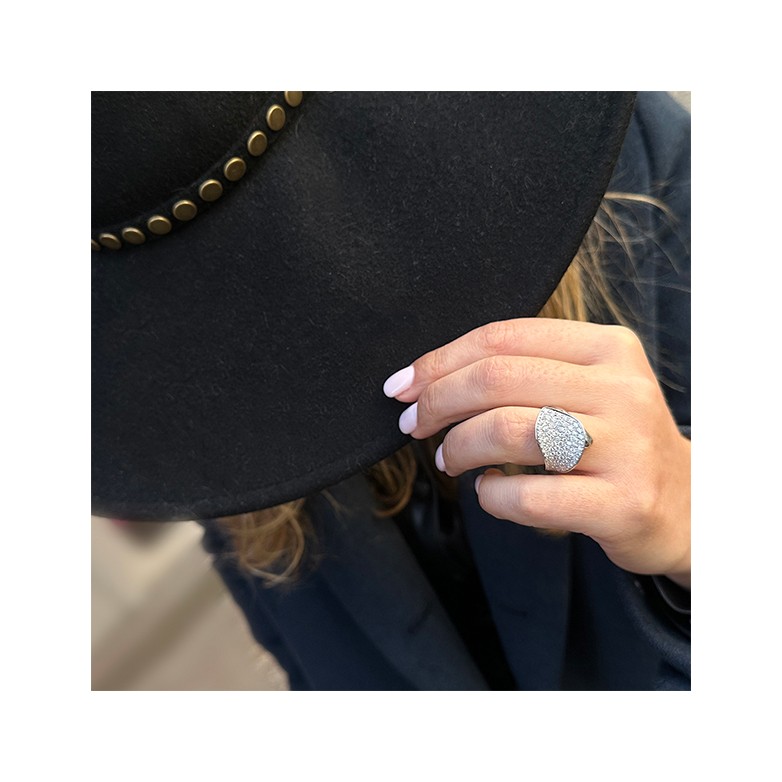 Bague diamants 1.11 carat en or blanc