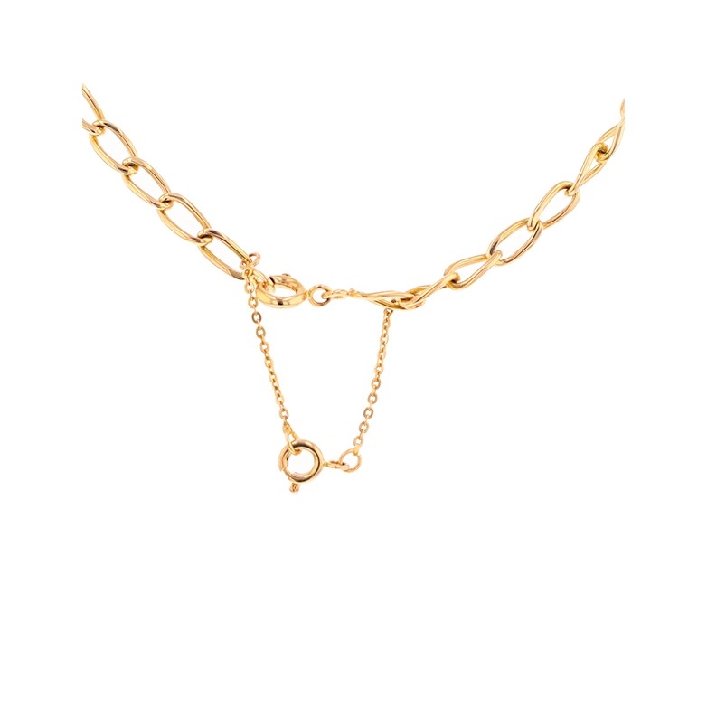 Chaîne maille cheval en or jaune 18.38 g