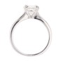 Solitaire diamant 1.73 carat en or blanc