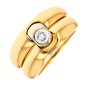 Bague ALAIN ROURE diamant 0.23 carat en or jaune