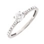 Solitaire diamants 0.43 carat en or blanc