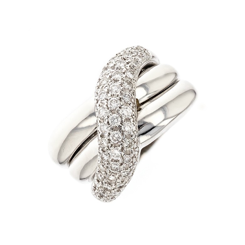 Bague diamants 1.28 carat en or blanc