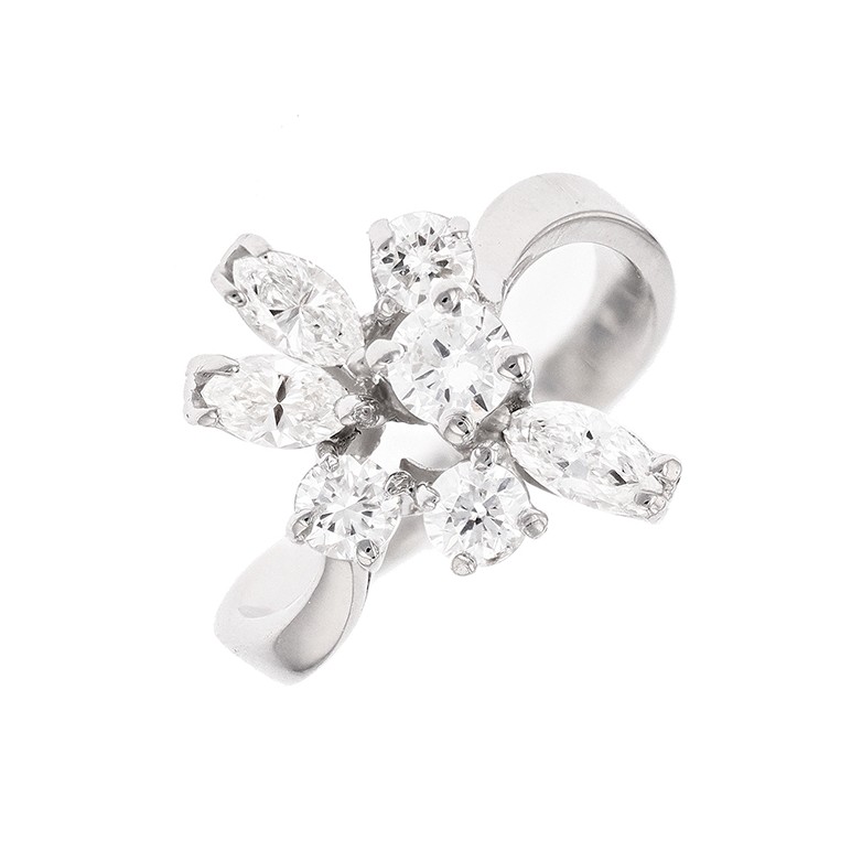 Bague diamants 1.33 carat en or blanc