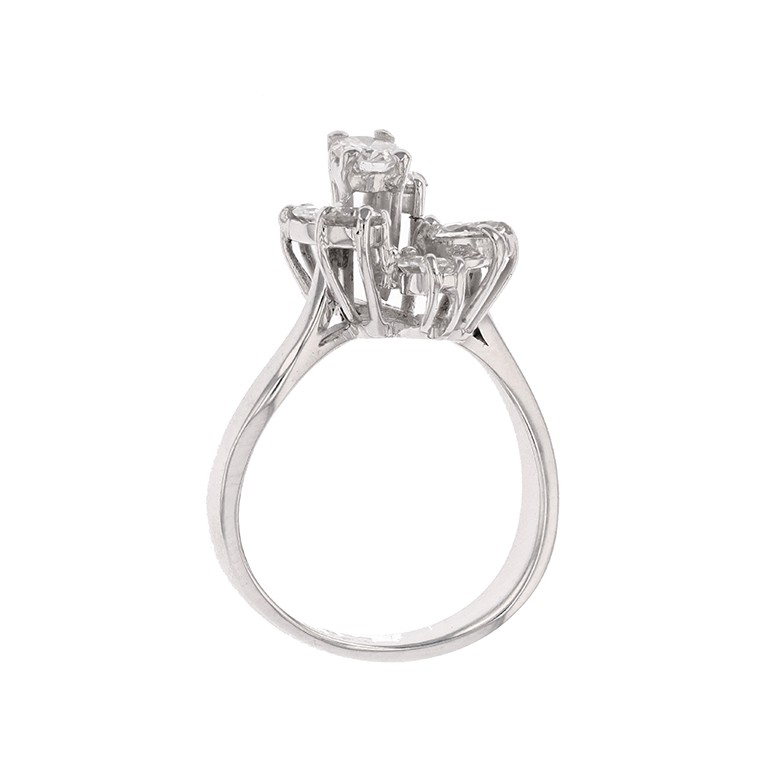 Bague diamants 1.33 carat en or blanc
