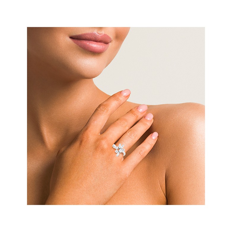 Bague diamants 1.33 carat en or blanc