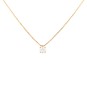 Collier diamant 0.74 carat en or jaune