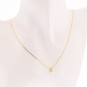 Collier diamant 0.74 carat en or jaune