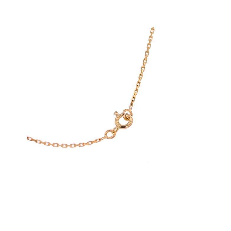 Collier diamant 0.74 carat en or jaune