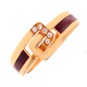 Bague CLOZEAU diamants 0.05 carat en or rose