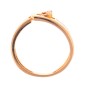 Bague CLOZEAU diamants 0.05 carat en or rose