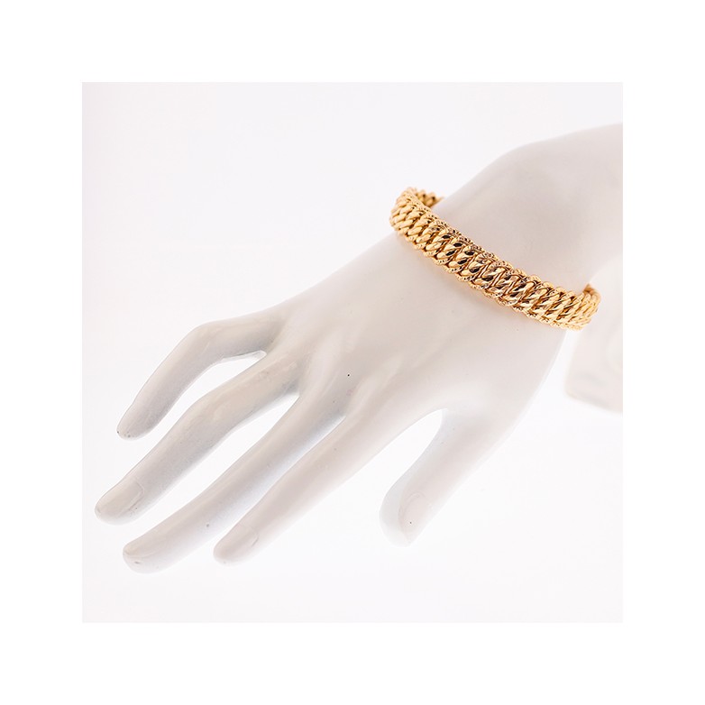 Bracelet maille américaine en or jaune 29.42g