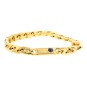 Bracelet saphir cabochon 0.35 carat en or jaune