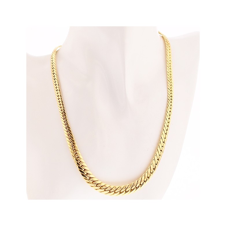 Collier maille anglaise en or jaune 34.50 g