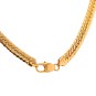 Collier maille anglaise en or jaune 34.50 g