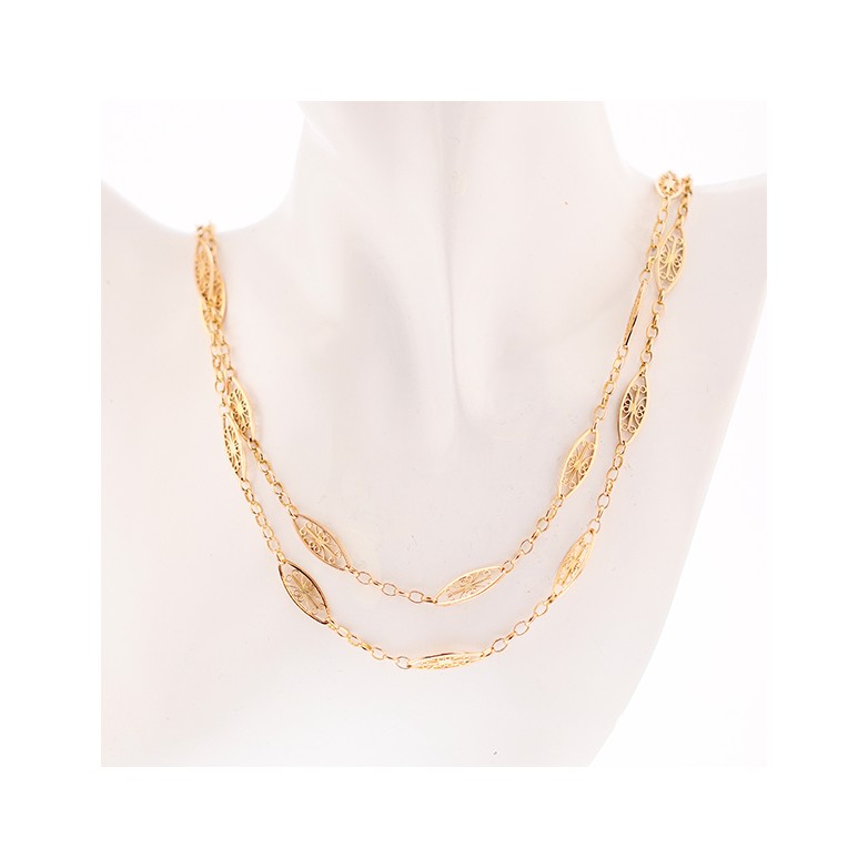 Collier maille filigrane or jaune 39.57g