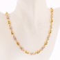 Collier grain de café alterné 2 ors 38.96g