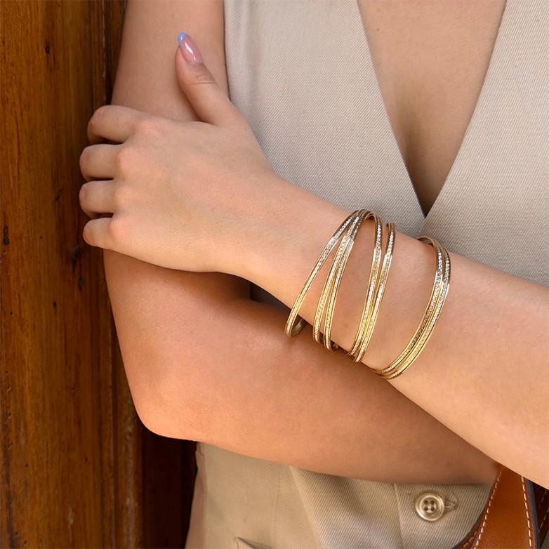 Bracelet jonc rigide 2 ors 39g