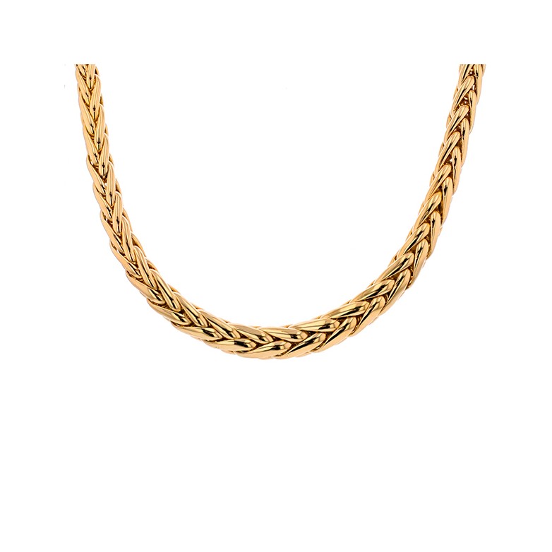 Collier maille palmier en or jaune 41.78g