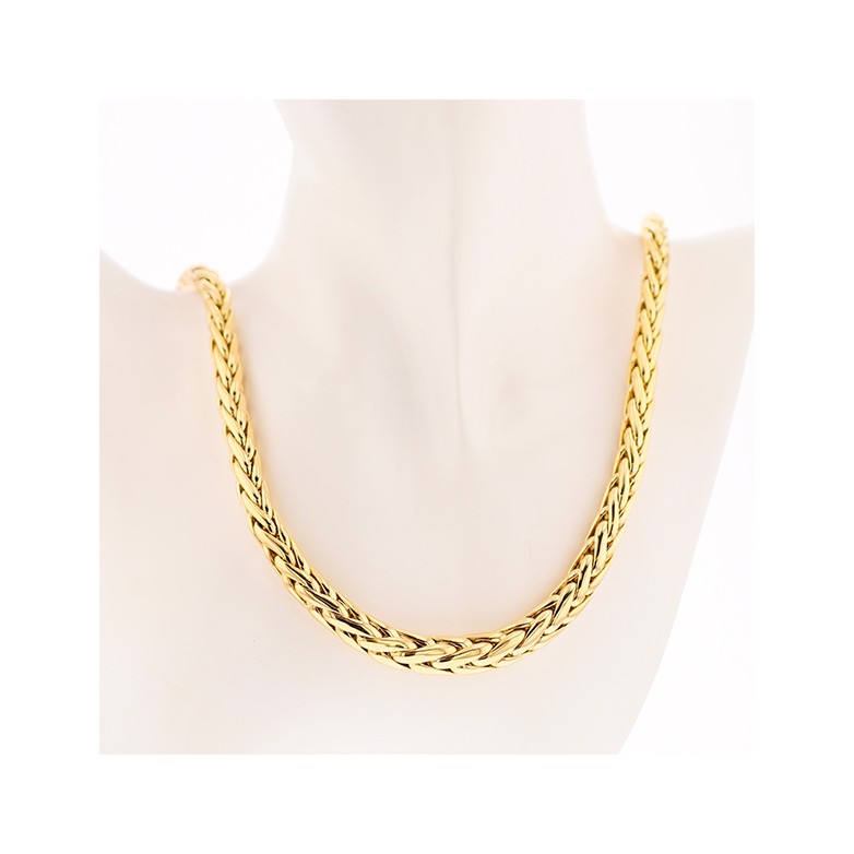 Collier maille palmier en or jaune 41.78g
