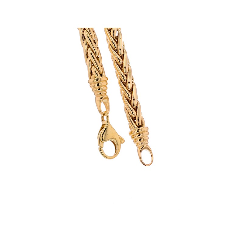 Collier maille palmier en or jaune 41.78g